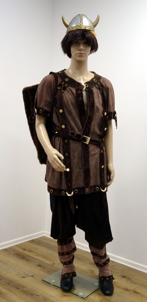 Robin Hood: Köcher,Hose,Jacke,Stulpen,Manschetten,Hut, braun-schwarz