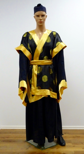 Samurai (Oberteil und Hose), schw.-gold