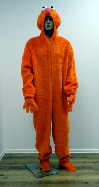 Sesamstrasse: Elmo -Anzug mit Kopfmütze -orangerot