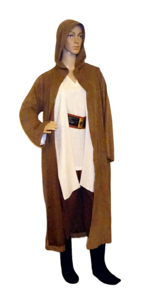 Star Wars Yedi (KIND):br. Gewand mit Kapuze, Hemd, Hose, Gürtel, Stiefelstulpen