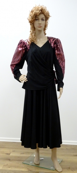 Kleid schwarz-pink, Glitzer
