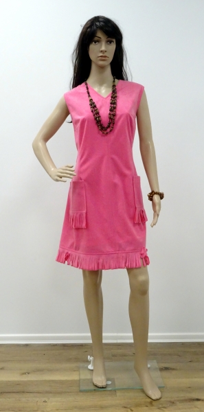 Westernkleid (mit Fransen), rosa