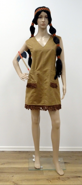 Westernkleid (mit Fransen), braun