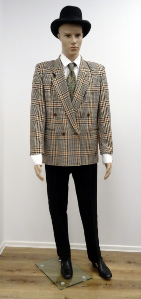 Damenjacket beige grün gemustert, beige-gemustert