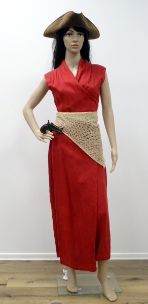 Leinenkleid, rot