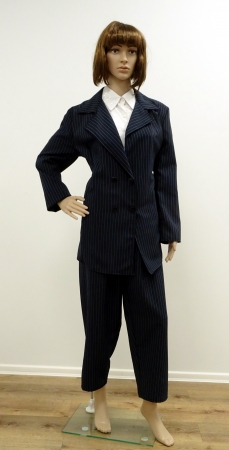 Nadelstreifenanzug, dunkelblau