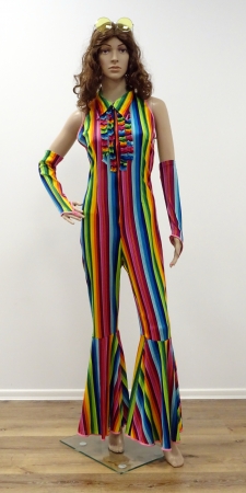 Overall mit Armstulpen ,regenbogenfarben, bunt