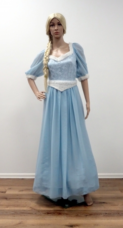 Cinderella: Kleid, Unterrock, Gürtel, hellblau