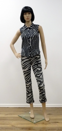 Dschungel-Queen (Oberteil m. Hose), Zebra