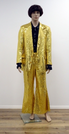 Disco-Hose, gold Pailletten