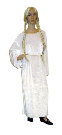 Engel/ Albe/ Untergewand: Weißes Gewand mit goldener Borte