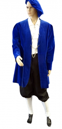 Gutenberg: Jacke, Kniebundhose, Barett, blau