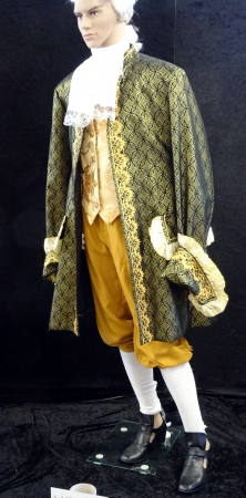 Marquise von O. (Herr) Jacke Goldbrokat, schwarz/gold