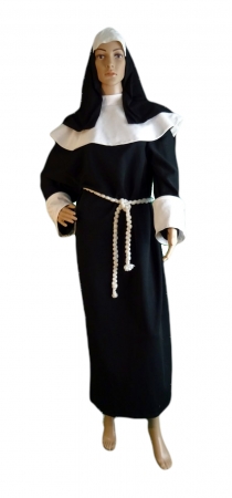 Nonne, Gewand, Haube, Kragen, Gürtel