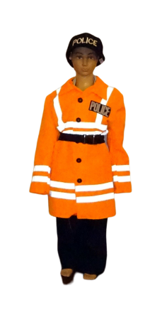 Polizist, orange Jacke (KIND)