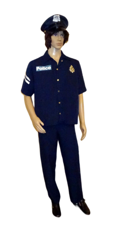 Polizist, blau, Hemd + Hose