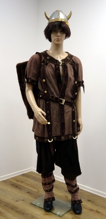 Robin Hood: Köcher,Hose,Jacke,Stulpen,Manschetten,Hut, braun-schwarz