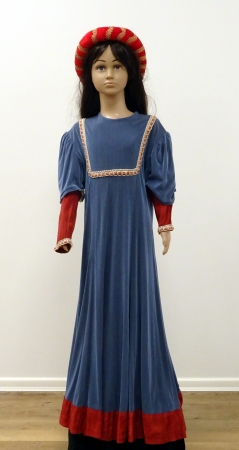 Kleid altertümlich, blau