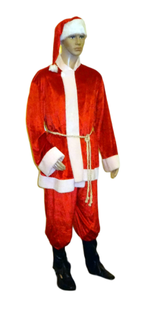 Santa Claus : Pannesamtjacke mit Kniebundhose