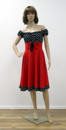 Retro Kleid "Swing" rot, Größe M