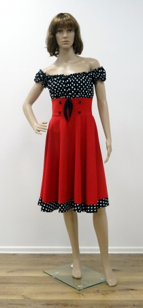 Retro Kleid "Swing" rot, Größe XS