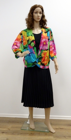 Bluse, Blumenmuster, 70er Jahre