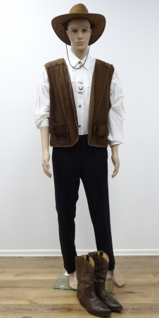 Western- Weste,braun,mit Fransen, braun