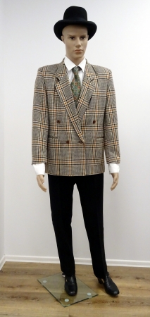 Damenjacket beige grün gemustert, beige-gemustert